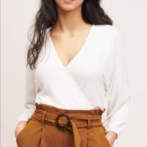 Dynamite long sleeve wrap top